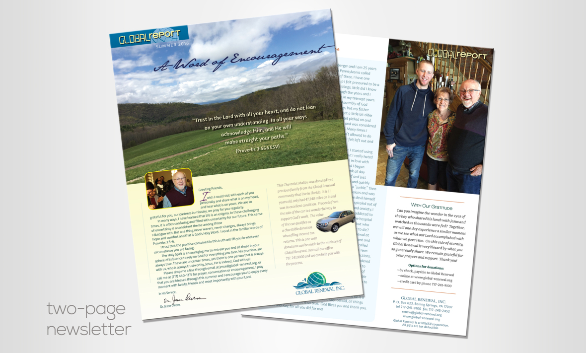 Global Renewal quarterly newsletter